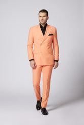 COSTUM CASUAL PEACH DAVID DOUBLE BREASTED